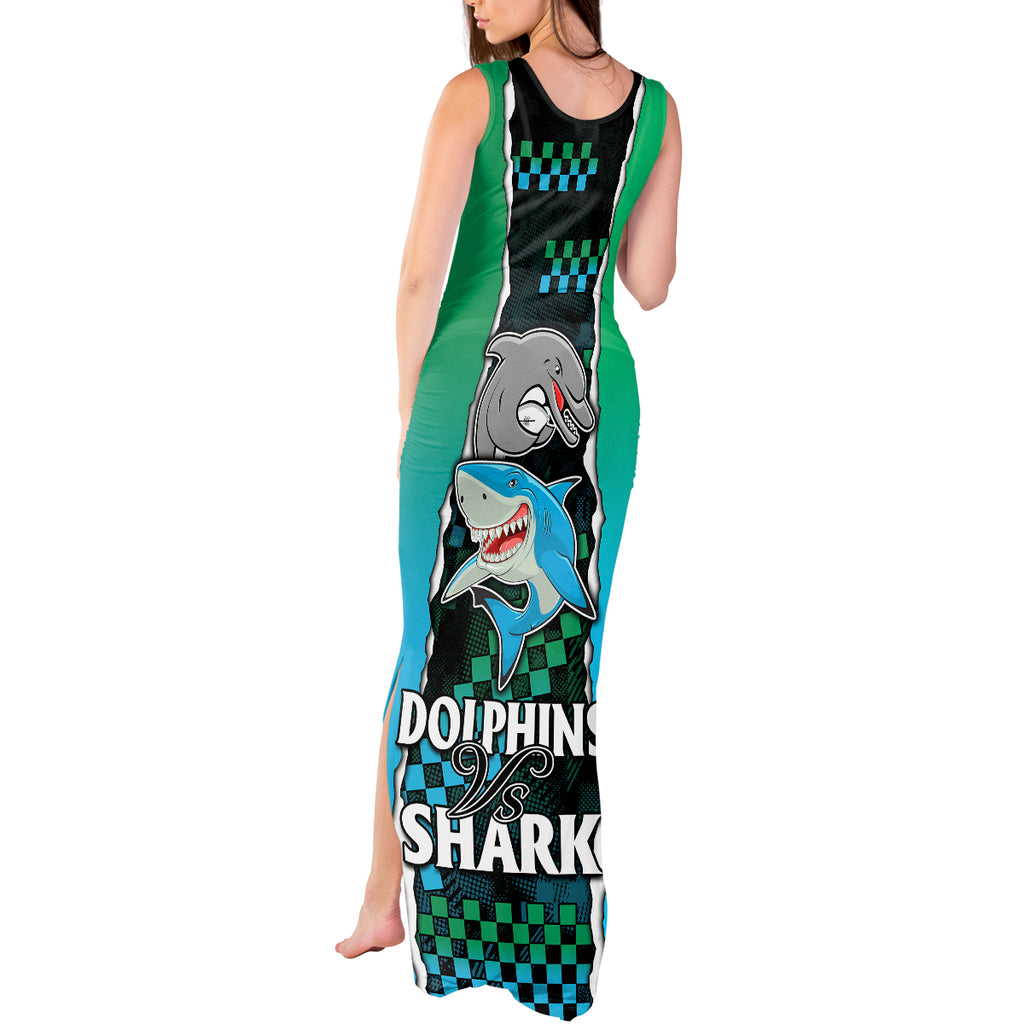 custom-nrl-combine-rabbitohs-and-shark-tank-maxi-dress-sporty-style
