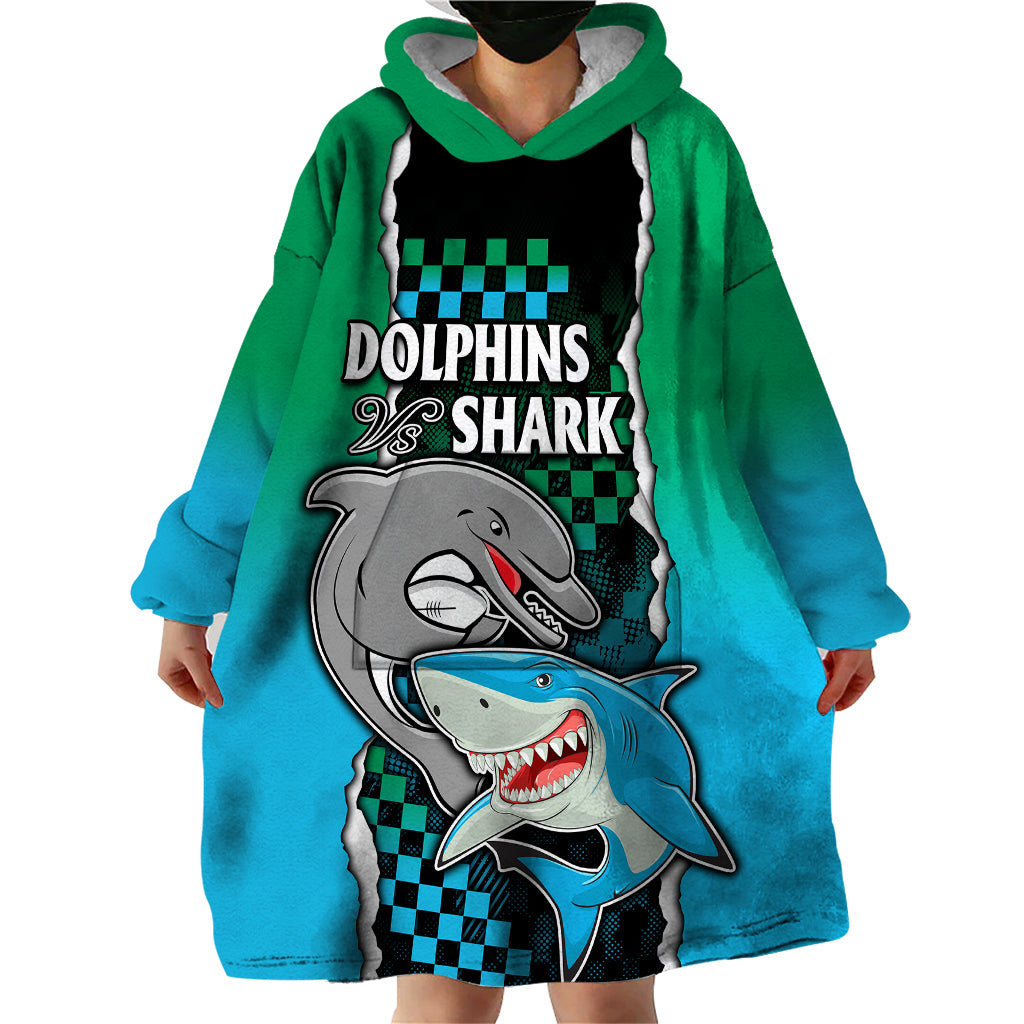 custom-nrl-combine-rabbitohs-and-shark-wearable-blanket-hoodie-sporty-style