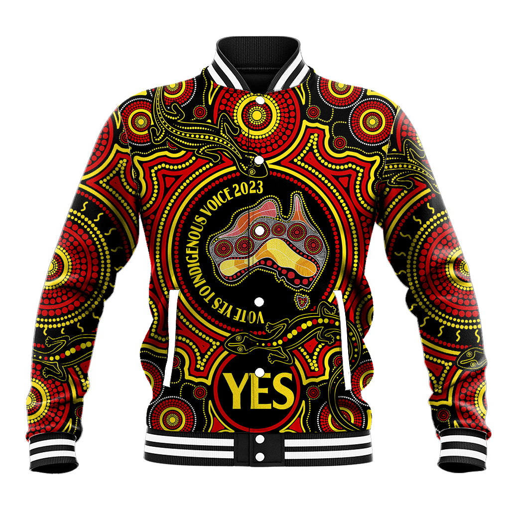 australia-vote-yes-baseball-jacket-indigenous-voice-2023-maps-to-parliament-australia