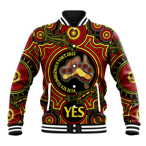australia-vote-yes-baseball-jacket-indigenous-voice-2023-maps-to-parliament-australia