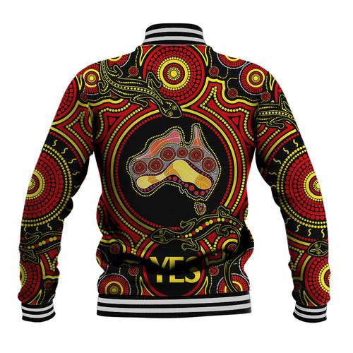 australia-vote-yes-baseball-jacket-indigenous-voice-2023-maps-to-parliament-australia