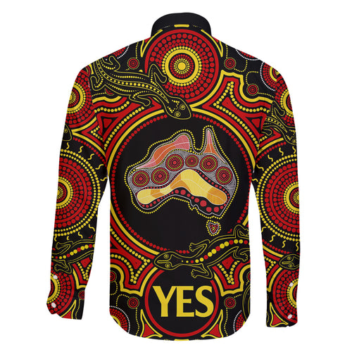 australia-vote-yes-family-matching-puletasi-dress-and-hawaiian-shirt-indigenous-voice-2023-maps-to-parliament-australia