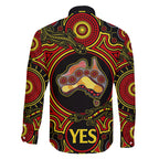 australia-vote-yes-family-matching-short-sleeve-bodycon-dress-and-hawaiian-shirt-indigenous-voice-2023-maps-to-parliament-australia