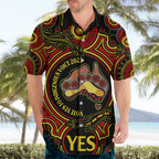 australia-vote-yes-hawaiian-shirt-indigenous-voice-2023-maps-to-parliament-australia