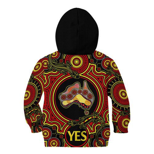 australia-vote-yes-kid-hoodie-indigenous-voice-2023-maps-to-parliament-australia