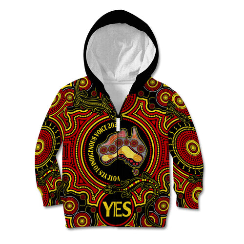 australia-vote-yes-kid-hoodie-indigenous-voice-2023-maps-to-parliament-australia