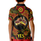 australia-vote-yes-kid-polo-shirt-indigenous-voice-2023-maps-to-parliament-australia