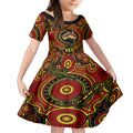 australia-vote-yes-kid-short-sleeve-dress-indigenous-voice-2023-maps-to-parliament-australia