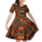 australia-vote-yes-kid-short-sleeve-dress-indigenous-voice-2023-maps-to-parliament-australia