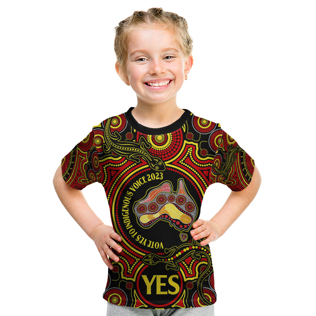 australia-vote-yes-kid-t-shirt-indigenous-voice-2023-maps-to-parliament-australia