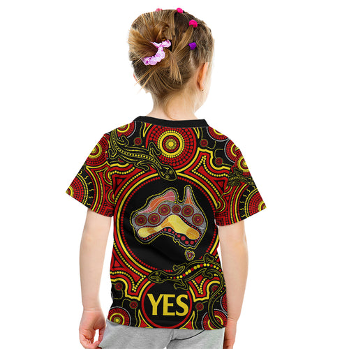 australia-vote-yes-kid-t-shirt-indigenous-voice-2023-maps-to-parliament-australia