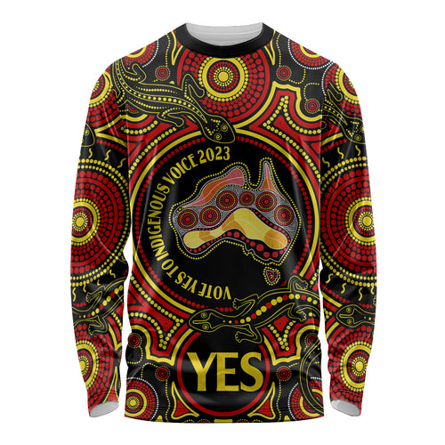 australia-vote-yes-long-sleeve-shirt-indigenous-voice-2023-maps-to-parliament-australia