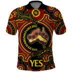 australia-vote-yes-polo-shirt-indigenous-voice-2023-maps-to-parliament-australia