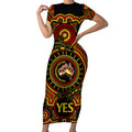australia-vote-yes-short-sleeve-bodycon-dress-indigenous-voice-2023-maps-to-parliament-australia