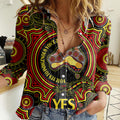 australia-vote-yes-women-casual-shirt-indigenous-voice-2023-maps-to-parliament-australia