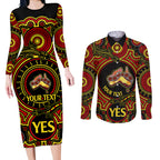 personalised-australia-vote-yes-couples-matching-long-sleeve-bodycon-dress-and-long-sleeve-button-shirts-indigenous-voice-2023-maps-to-parliament-australia
