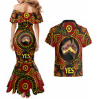 personalised-australia-vote-yes-couples-matching-mermaid-dress-and-hawaiian-shirt-indigenous-voice-2023-maps-to-parliament-australia