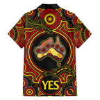 personalised-australia-vote-yes-family-matching-long-sleeve-bodycon-dress-and-hawaiian-shirt-indigenous-voice-2023-maps-to-parliament-australia