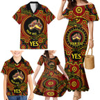 personalised-australia-vote-yes-family-matching-mermaid-dress-and-hawaiian-shirt-indigenous-voice-2023-maps-to-parliament-australia
