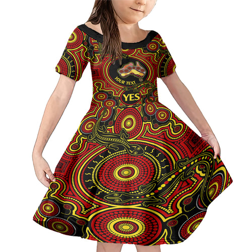 personalised-australia-vote-yes-family-matching-mermaid-dress-and-hawaiian-shirt-indigenous-voice-2023-maps-to-parliament-australia