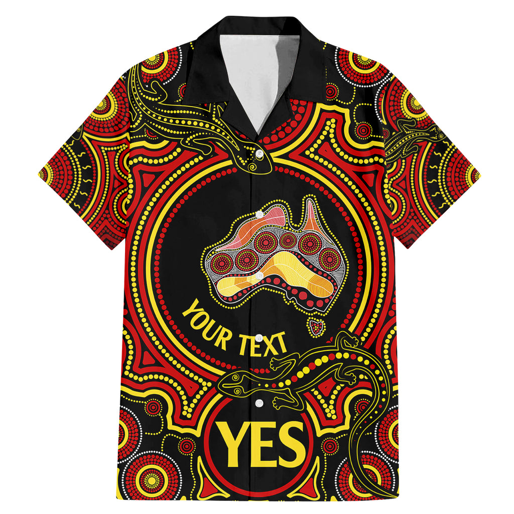 personalised-australia-vote-yes-family-matching-mermaid-dress-and-hawaiian-shirt-indigenous-voice-2023-maps-to-parliament-australia