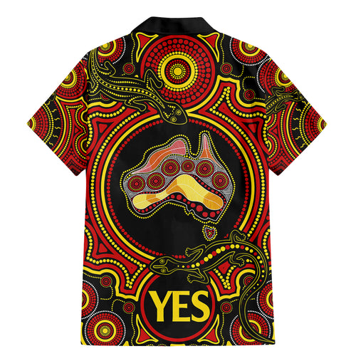 personalised-australia-vote-yes-family-matching-mermaid-dress-and-hawaiian-shirt-indigenous-voice-2023-maps-to-parliament-australia