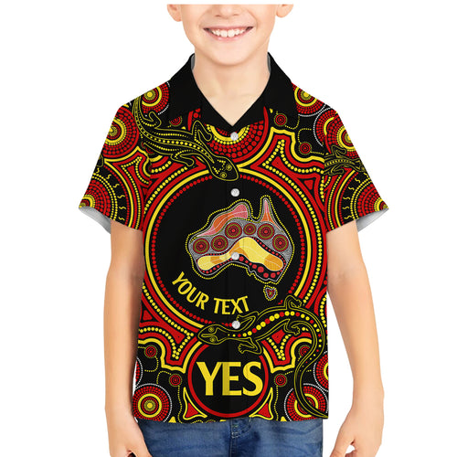personalised-australia-vote-yes-family-matching-mermaid-dress-and-hawaiian-shirt-indigenous-voice-2023-maps-to-parliament-australia