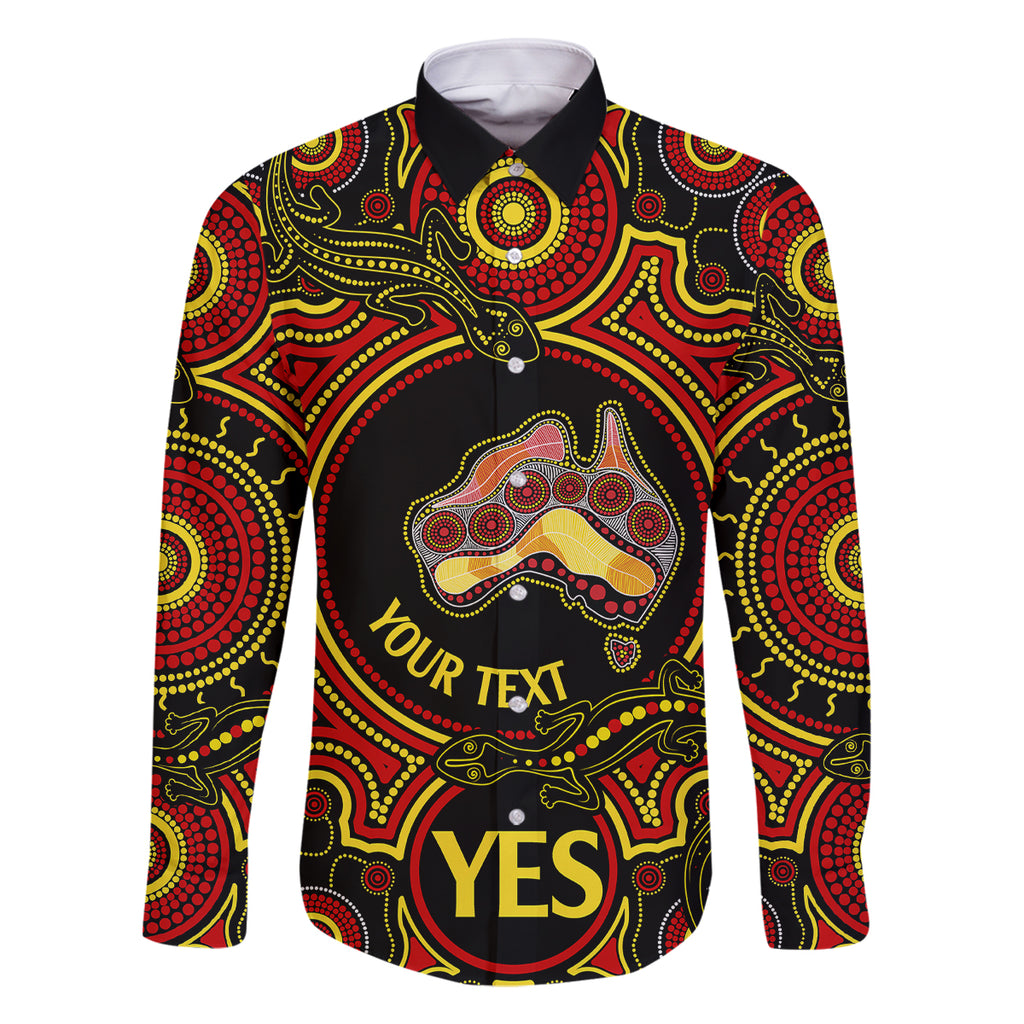 personalised-australia-vote-yes-family-matching-off-shoulder-maxi-dress-and-hawaiian-shirt-indigenous-voice-2023-maps-to-parliament-australia