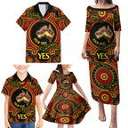 personalised-australia-vote-yes-family-matching-puletasi-dress-and-hawaiian-shirt-indigenous-voice-2023-maps-to-parliament-australia
