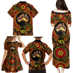 personalised-australia-vote-yes-family-matching-puletasi-dress-and-hawaiian-shirt-indigenous-voice-2023-maps-to-parliament-australia