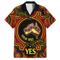 personalised-australia-vote-yes-family-matching-short-sleeve-bodycon-dress-and-hawaiian-shirt-indigenous-voice-2023-maps-to-parliament-australia