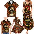personalised-australia-vote-yes-family-matching-summer-maxi-dress-and-hawaiian-shirt-indigenous-voice-2023-maps-to-parliament-australia