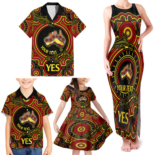 personalised-australia-vote-yes-family-matching-tank-maxi-dress-and-hawaiian-shirt-indigenous-voice-2023-maps-to-parliament-australia