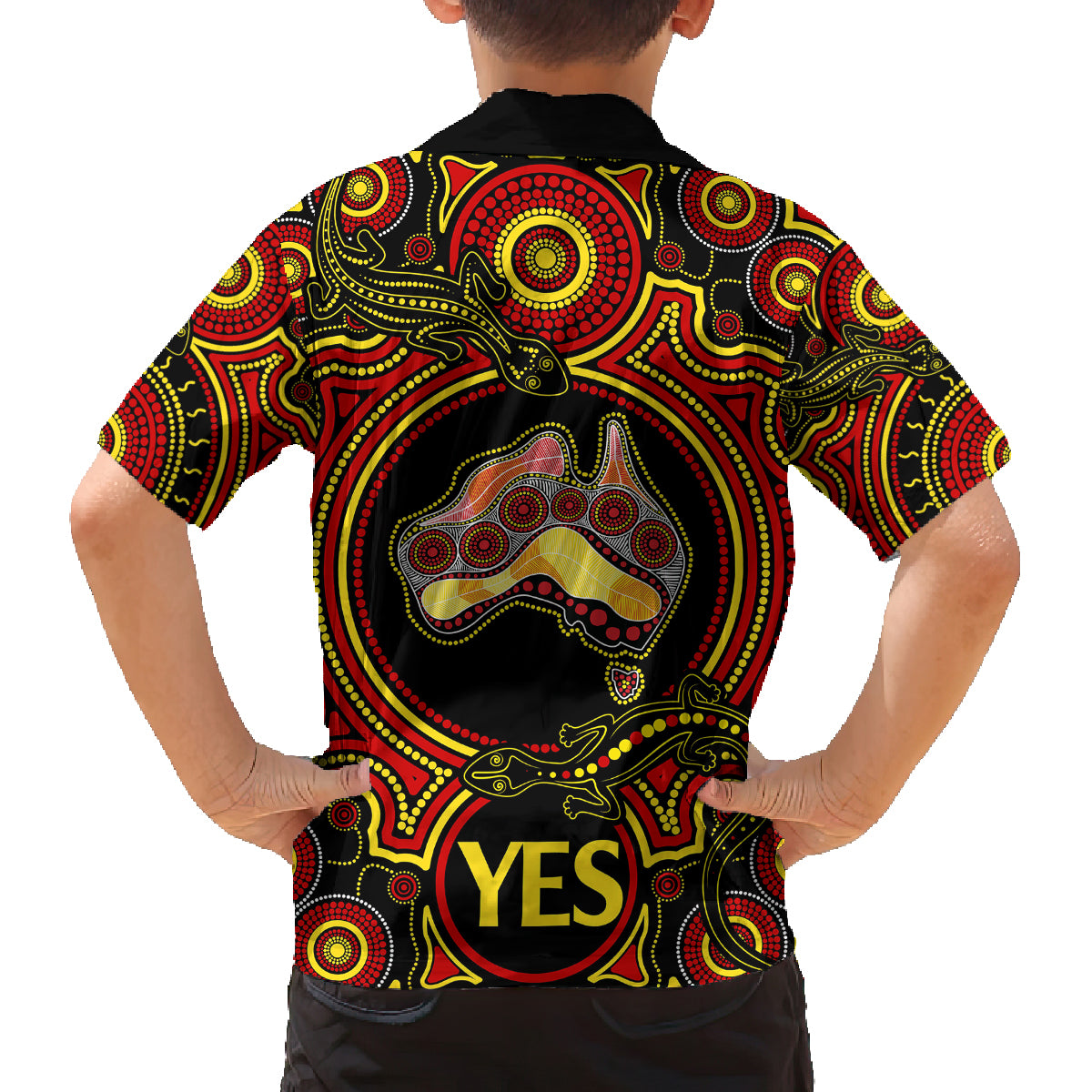 personalised-australia-vote-yes-family-matching-tank-maxi-dress-and-hawaiian-shirt-indigenous-voice-2023-maps-to-parliament-australia