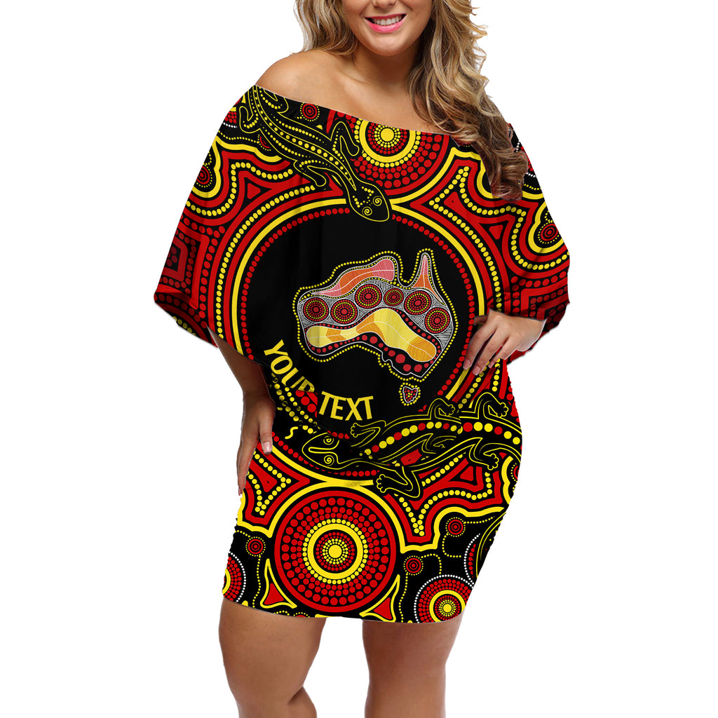 personalised-australia-vote-yes-off-shoulder-short-dress-indigenous-voice-2023-maps-to-parliament-australia