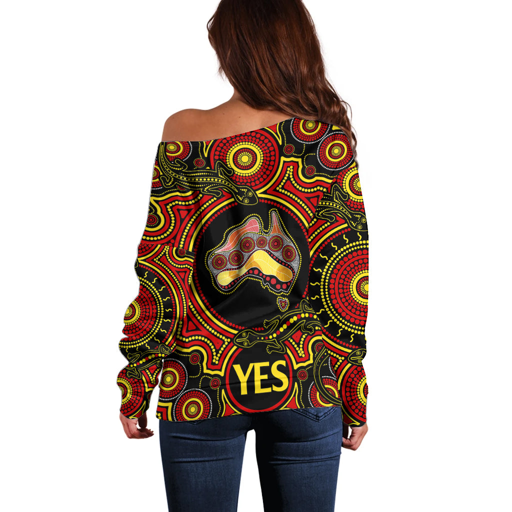 personalised-australia-vote-yes-off-shoulder-sweater-indigenous-voice-2023-maps-to-parliament-australia