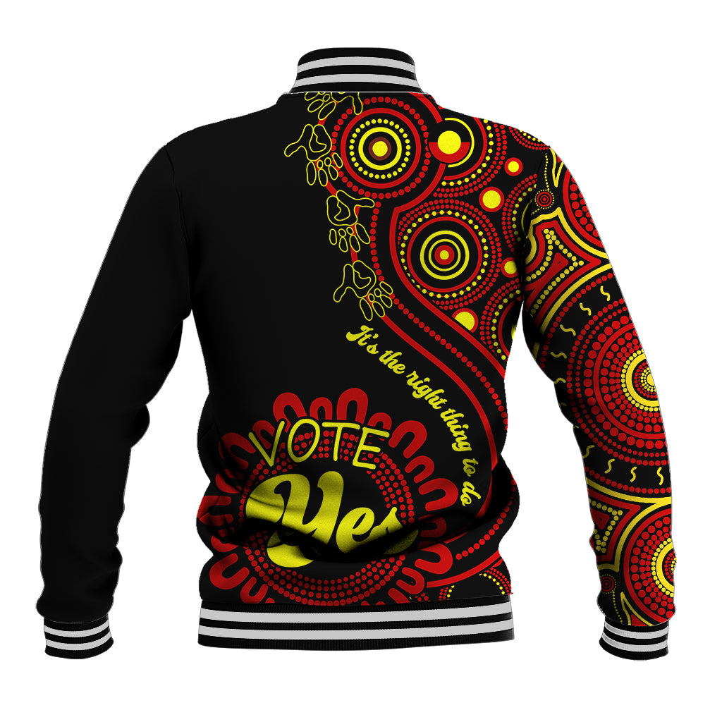 australia-walk-for-yes-baseball-jacket-indigenous-voice-2023-aboriginal-red-vibe
