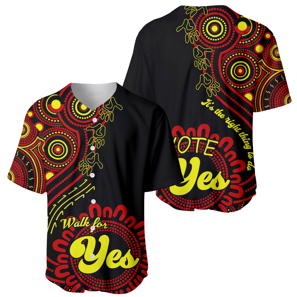 australia-walk-for-yes-baseball-jersey-indigenous-voice-2023-aboriginal-red-vibe