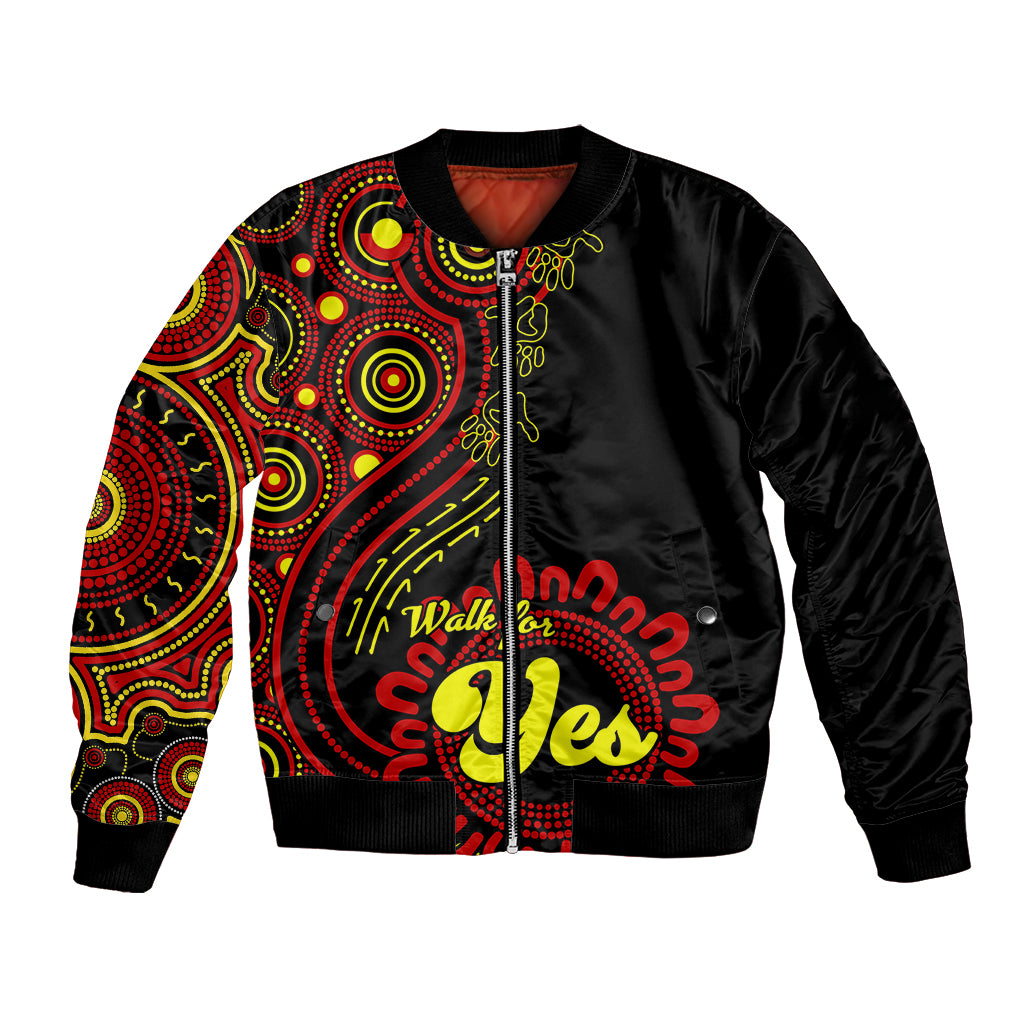 australia-walk-for-yes-bomber-jacket-indigenous-voice-2023-aboriginal-red-vibe