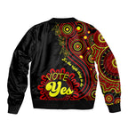 australia-walk-for-yes-bomber-jacket-indigenous-voice-2023-aboriginal-red-vibe
