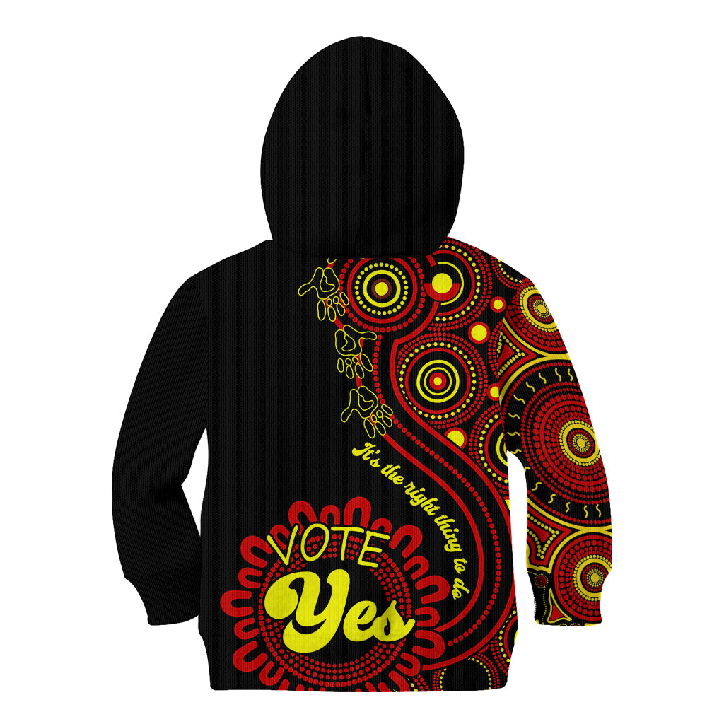 australia-walk-for-yes-kid-hoodie-indigenous-voice-2023-aboriginal-red-vibe