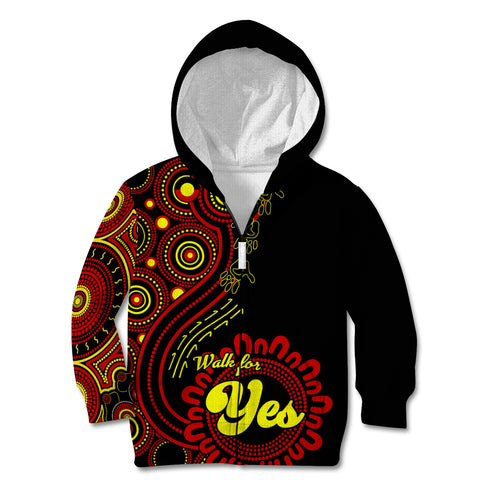 australia-walk-for-yes-kid-hoodie-indigenous-voice-2023-aboriginal-red-vibe