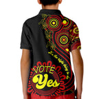 australia-walk-for-yes-kid-polo-shirt-indigenous-voice-2023-aboriginal-red-vibe