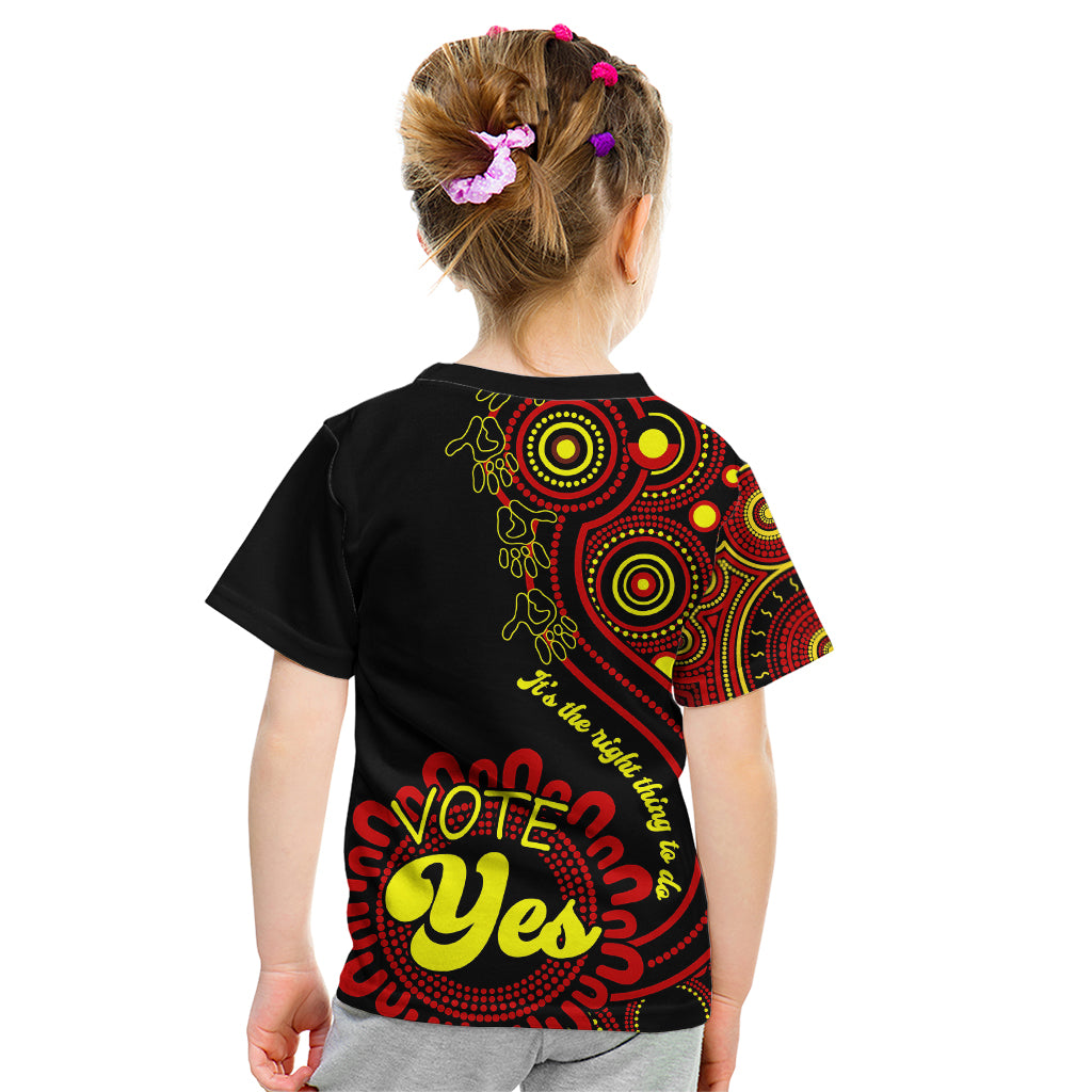 australia-walk-for-yes-kid-t-shirt-indigenous-voice-2023-aboriginal-red-vibe