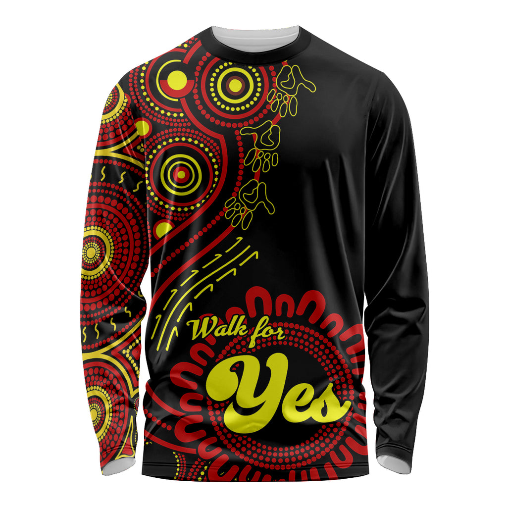 australia-walk-for-yes-long-sleeve-shirt-indigenous-voice-2023-aboriginal-red-vibe