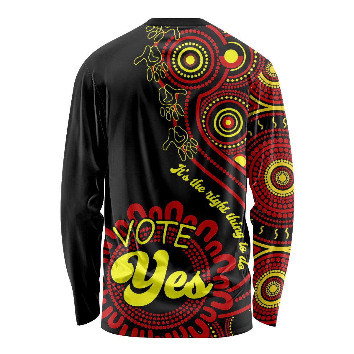 australia-walk-for-yes-long-sleeve-shirt-indigenous-voice-2023-aboriginal-red-vibe
