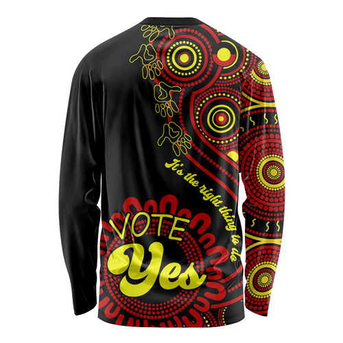 australia-walk-for-yes-long-sleeve-shirt-indigenous-voice-2023-aboriginal-red-vibe