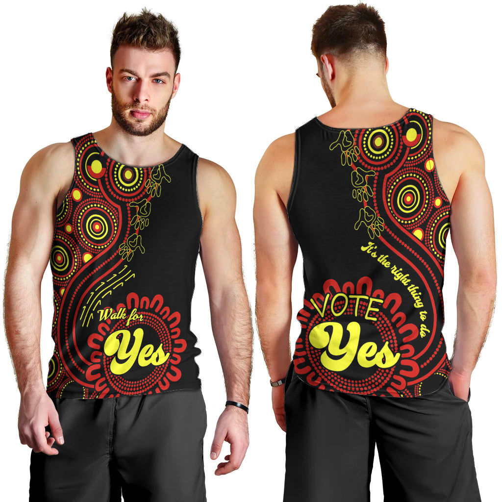 australia-walk-for-yes-men-tank-top-indigenous-voice-2023-aboriginal-red-vibe
