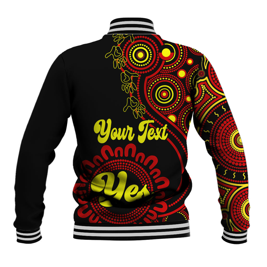 personalised-australia-walk-for-yes-baseball-jacket-indigenous-voice-2023-aboriginal-red-vibe