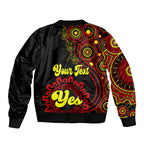 personalised-australia-walk-for-yes-bomber-jacket-indigenous-voice-2023-aboriginal-red-vibe